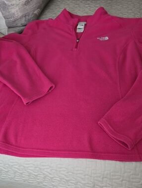 The North Face Women’s Pink Quarter-Zip Fleece Pullover